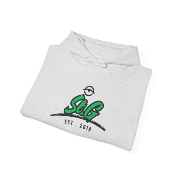 Stylish Unisex Hooded Sweatshirt with 'S&G EST 2019' Design - Image 4