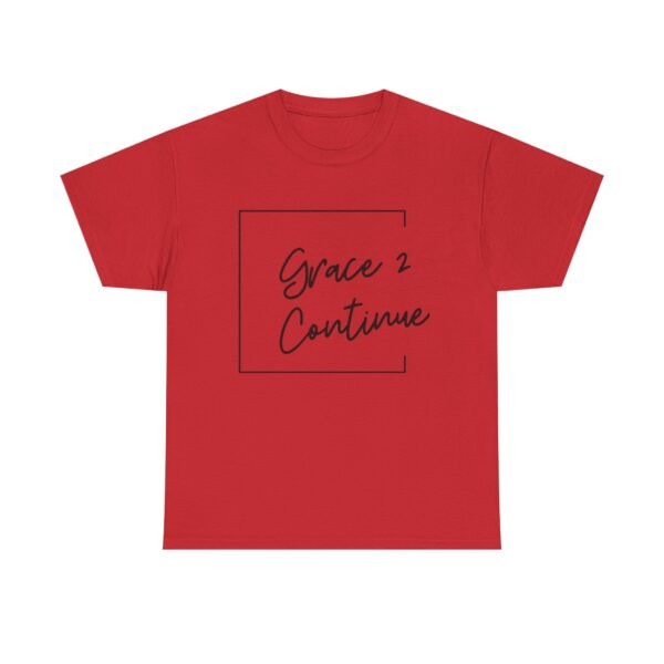 Inspiring Unisex Heavy Cotton Tee - 'Grace 2 Continue' - Image 37