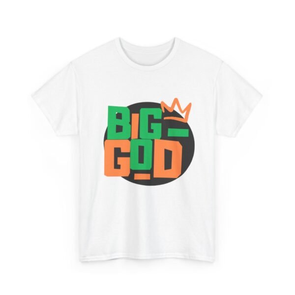 Big God Unisex Heavy Cotton Tee - Streetwear Graphic T-Shirt - Image 3