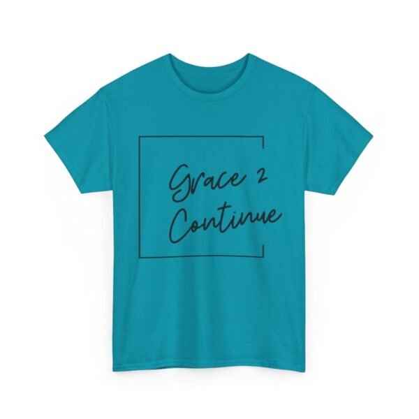 Inspiring Unisex Heavy Cotton Tee - 'Grace 2 Continue' - Image 23