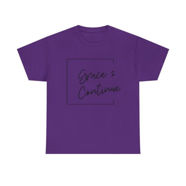 Inspiring Unisex Heavy Cotton Tee - 'Grace 2 Continue' - Image 25