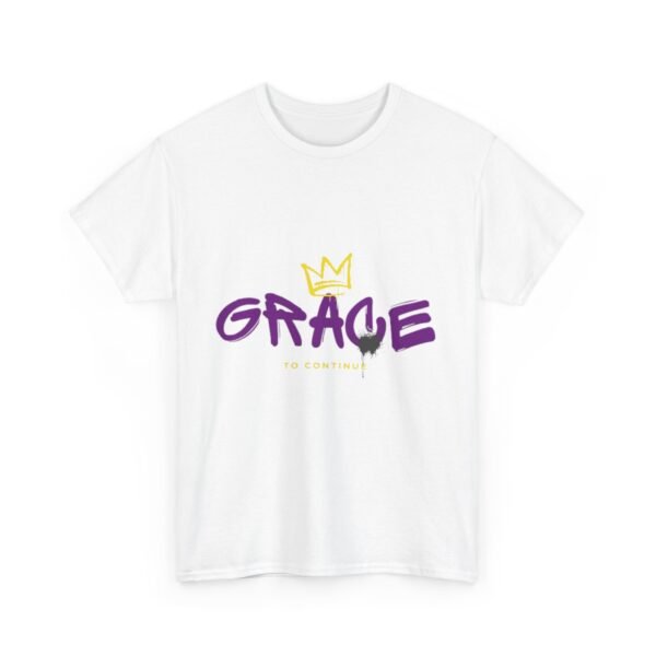 Grace Crown Unisex Heavy Cotton Tee - Inspirational Streetwear - Image 3