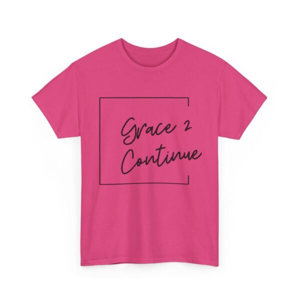 Inspiring Unisex Heavy Cotton Tee - 'Grace 2 Continue' - Image 35