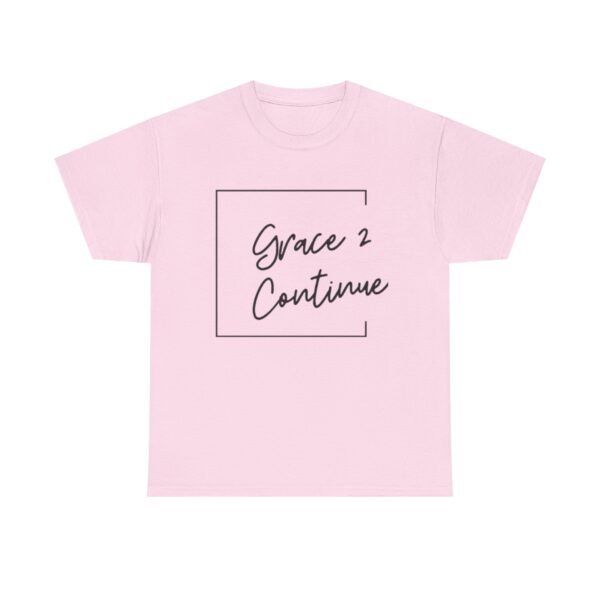 Inspiring Unisex Heavy Cotton Tee - 'Grace 2 Continue' - Image 29