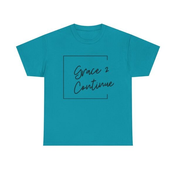 Inspiring Unisex Heavy Cotton Tee - 'Grace 2 Continue' - Image 21