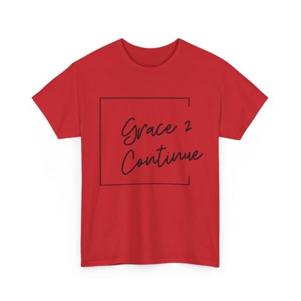 Inspiring Unisex Heavy Cotton Tee - 'Grace 2 Continue' - Image 39