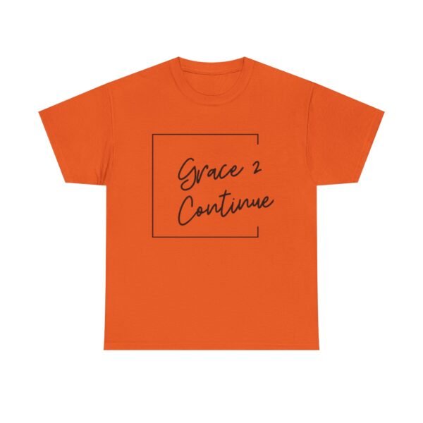 Inspiring Unisex Heavy Cotton Tee - 'Grace 2 Continue' - Image 9