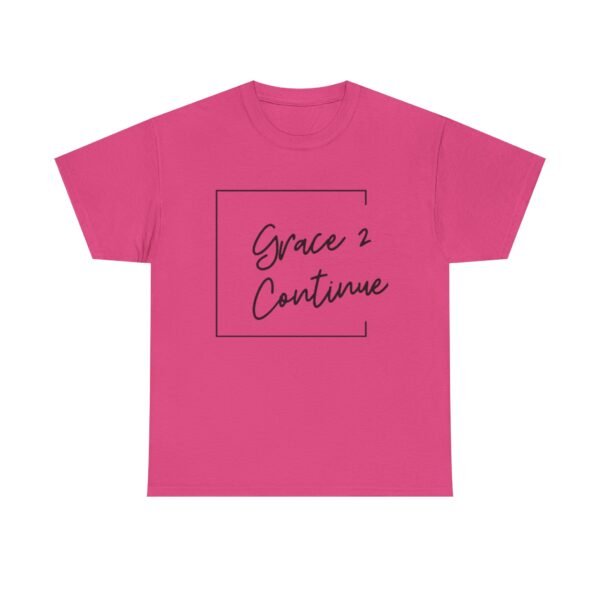 Inspiring Unisex Heavy Cotton Tee - 'Grace 2 Continue' - Image 33