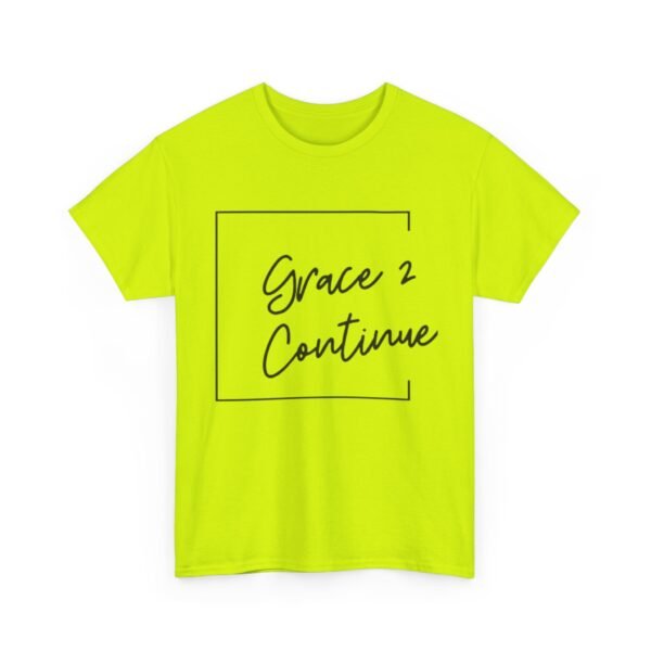 Inspiring Unisex Heavy Cotton Tee - 'Grace 2 Continue' - Image 15