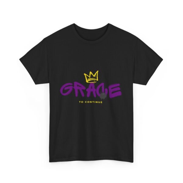 Grace Crown Unisex Heavy Cotton Tee - Inspirational Streetwear - Image 7