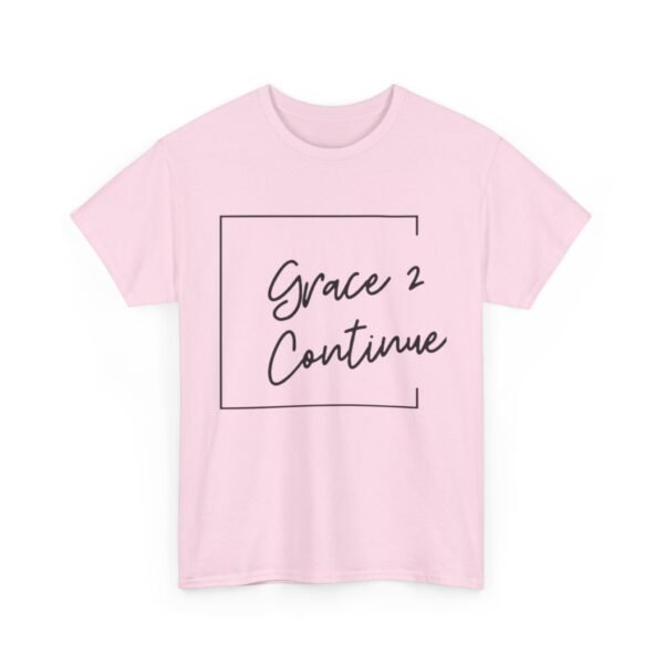 Inspiring Unisex Heavy Cotton Tee - 'Grace 2 Continue' - Image 31