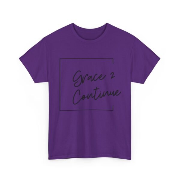 Inspiring Unisex Heavy Cotton Tee - 'Grace 2 Continue' - Image 27