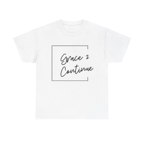 Inspiring Unisex Heavy Cotton Tee - 'Grace 2 Continue'