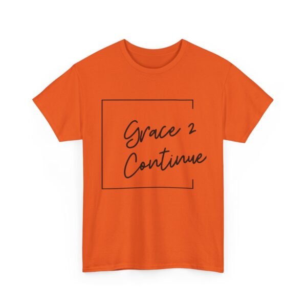 Inspiring Unisex Heavy Cotton Tee - 'Grace 2 Continue' - Image 11