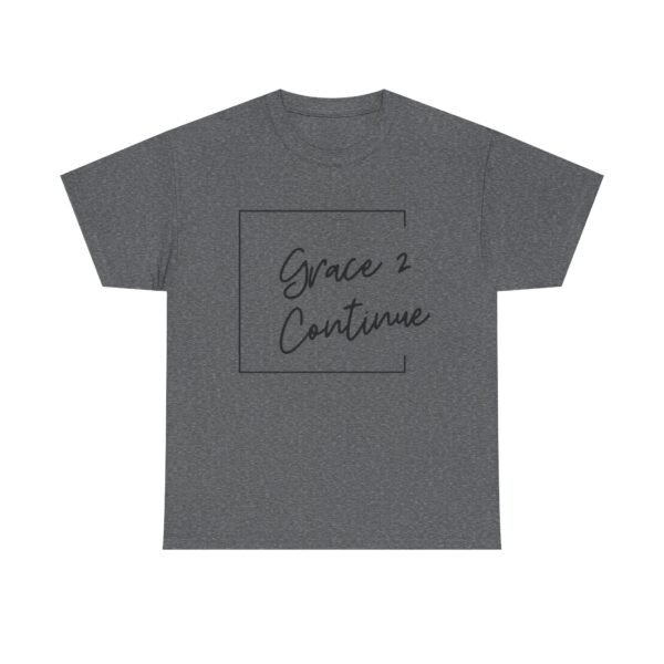 Inspiring Unisex Heavy Cotton Tee - 'Grace 2 Continue' - Image 17